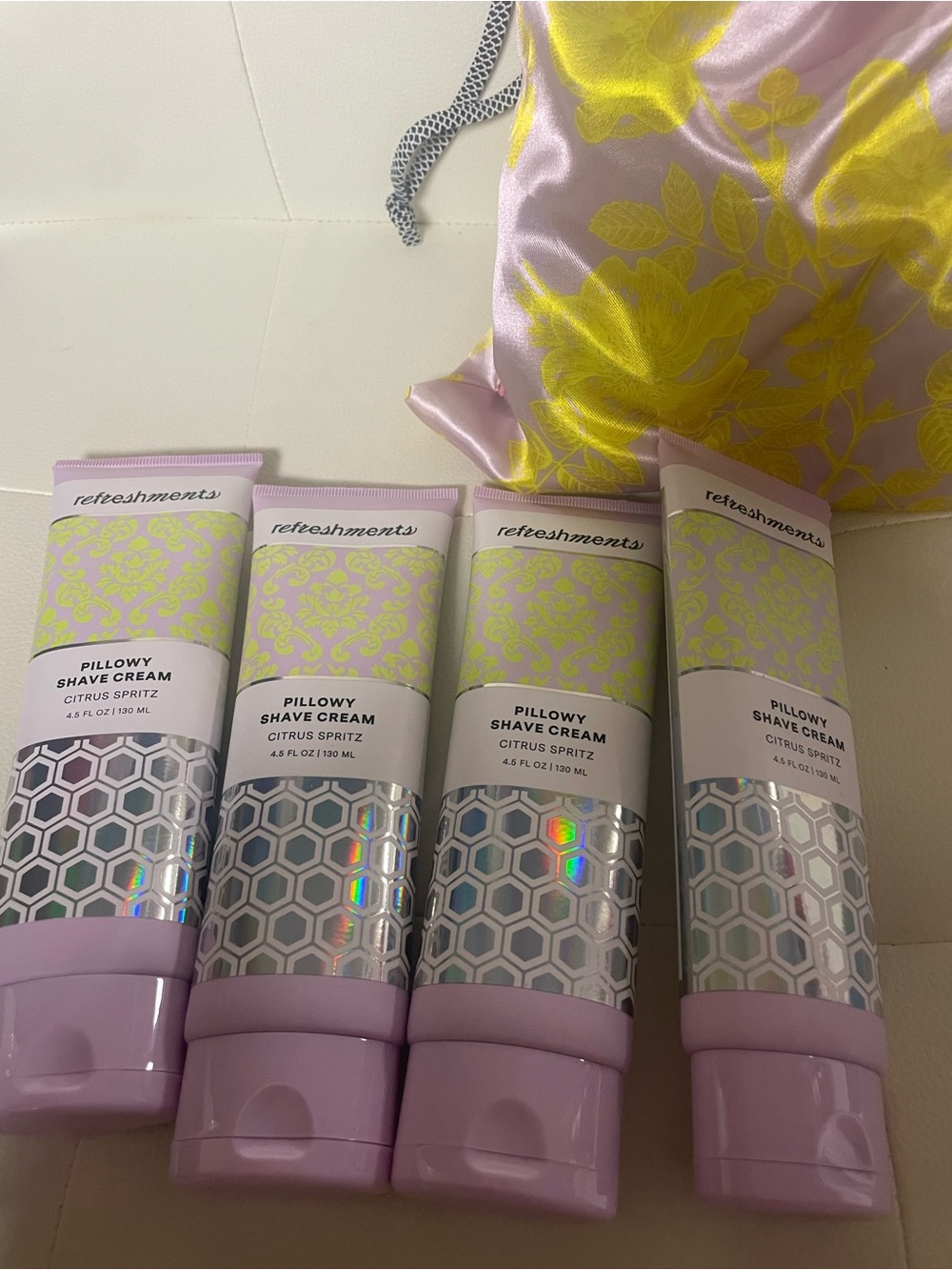 ipsy Holographic Silver & Light Pink Hair Removal Accessories Lot - Picture 5 of 5
